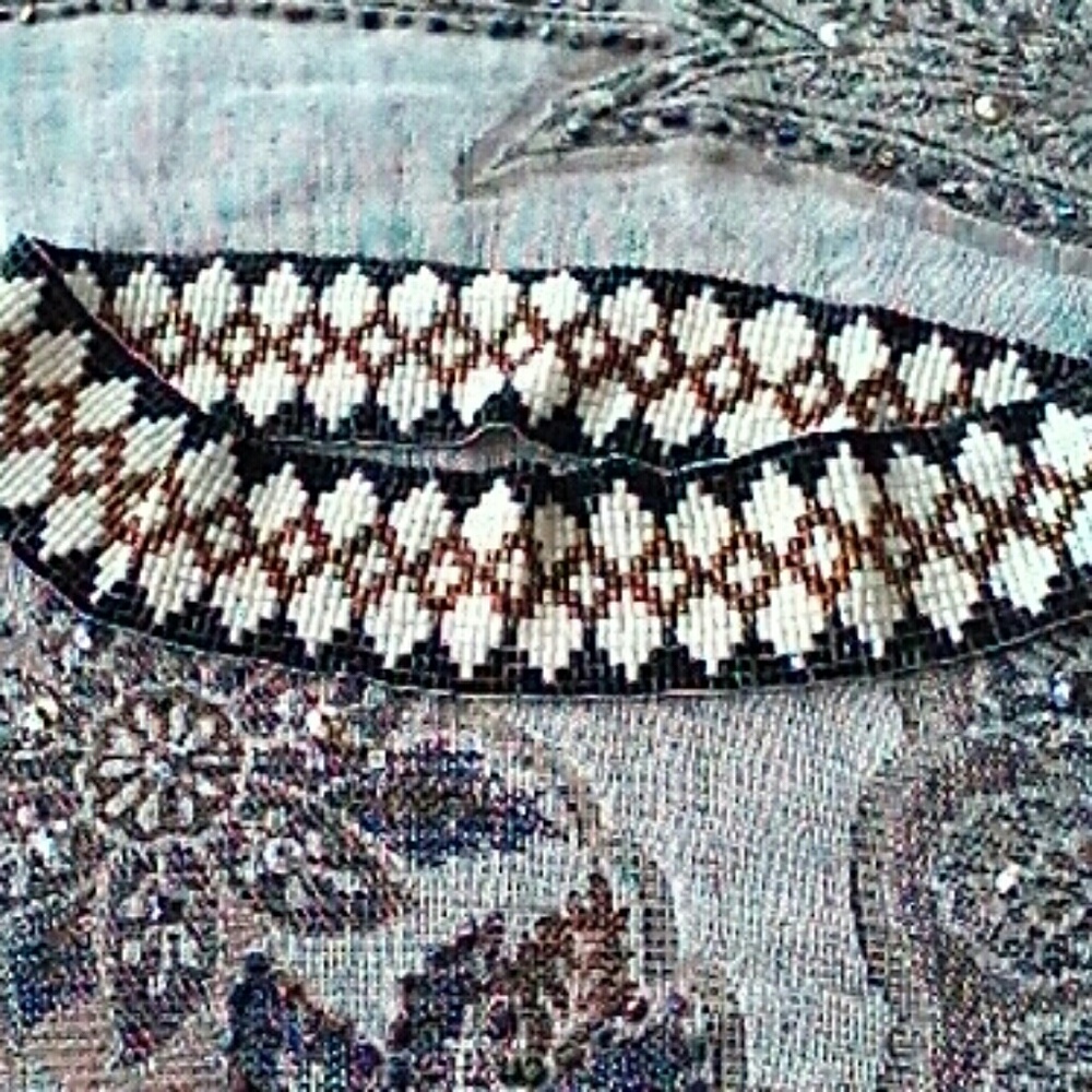 Handmade Boho Beaded stretchy Headband